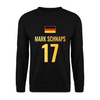 Fußball Sauf Trikot Deutschland Mallorca Gruppen - Unisex Pullover - Schwarz - Vorne - Alina (178cm) & Michal (187cm)