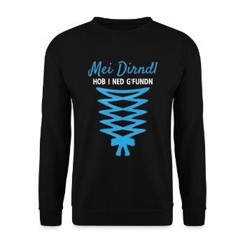 Damen Dirndl Ersatz Trachten Ersatz Bluse Kirmes - Unisex Pullover - Schwarz - Vorne - Alina (178cm) & Michal (187cm)
