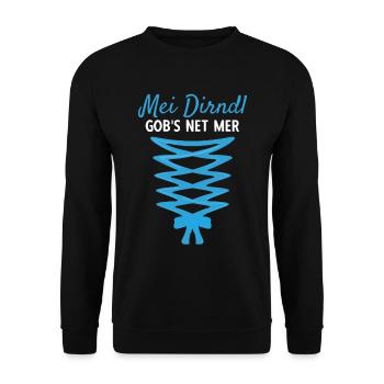 Damen Dirndl Ersatz Trachten Ersatz Bluse Kirmes - Unisex Pullover - Schwarz - Vorne - Alina (178cm) & Michal (187cm)