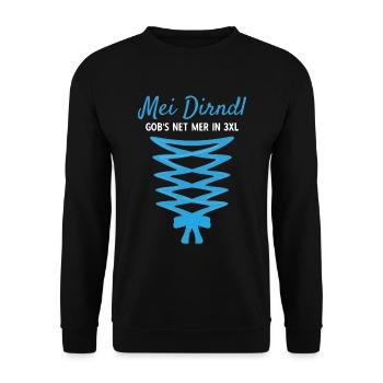 Damen Dirndl Ersatz Trachten Ersatz Bluse Kirmes - Unisex Pullover - Schwarz - Vorne - Alina (178cm) & Michal (187cm)