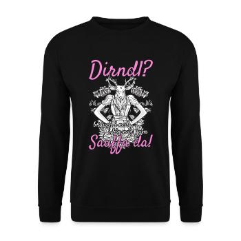 Damen Dirndl Ersatz Trachten Ersatz Bluse Kirmes - Unisex Pullover - Schwarz - Vorne - Alina (178cm) & Michal (187cm)