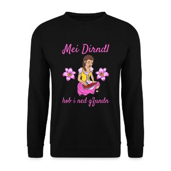 Damen Dirndl Ersatz Trachten Ersatz Bluse Kirmes - Unisex Pullover - Schwarz - Vorne - Alina (178cm) & Michal (187cm)
