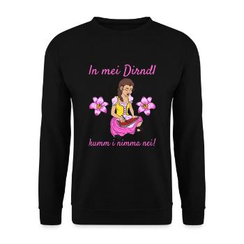 Damen Dirndl Ersatz Trachten Ersatz Bluse Kirmes - Unisex Pullover - Schwarz - Vorne - Alina (178cm) & Michal (187cm)