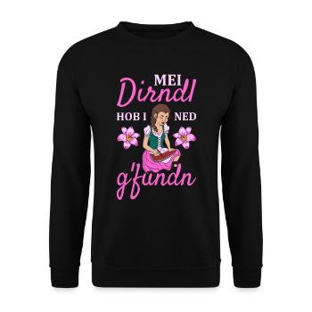 Damen Dirndl Ersatz Trachten Ersatz Bluse Kirmes - Unisex Pullover - Schwarz - Vorne - Alina (178cm) & Michal (187cm)