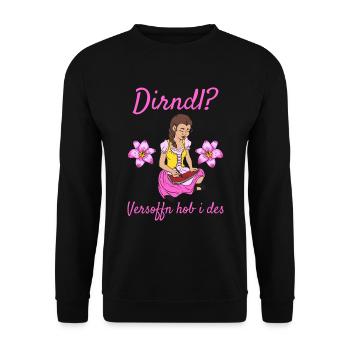 Damen Dirndl Ersatz Trachten Ersatz Bluse Kirmes - Unisex Pullover - Schwarz - Vorne - Alina (178cm) & Michal (187cm)