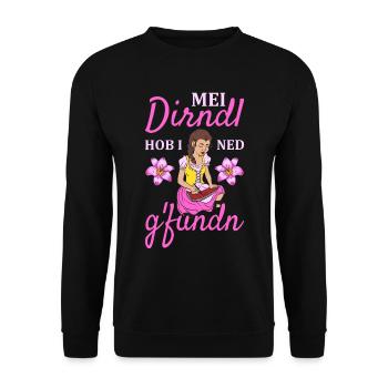 Damen Dirndl Ersatz Trachten Ersatz Bluse Kirmes - Unisex Pullover - Schwarz - Vorne - Alina (178cm) & Michal (187cm)