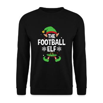 Elfe de cadeau de Noël de famille assorti de groupe - Sweat-shirt Unisexe - noir - Devant - Alina (178cm) & Michal (187cm)
