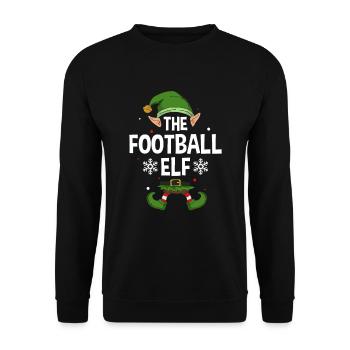 Elfe de cadeau de Noël de famille assorti de groupe - Sweat-shirt Unisexe - noir - Devant - Alina (178cm) & Michal (187cm)