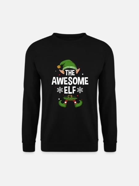 Group Matching Family Christmas Gift Elf - Unisex Pullover - Schwarz