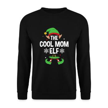 Group Matching Family Christmas Gift Elf - Unisex Pullover - Schwarz - Vorne - Alina (178cm) & Michal (187cm)