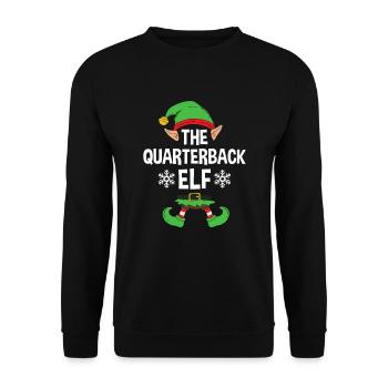 Group Matching Family Christmas Gift Elf - Unisex Pullover - Schwarz - Vorne - Alina (178cm) & Michal (187cm)