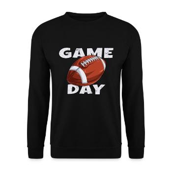 American Football Ist In Meinem Dna Game Day - Unisex Pullover - Schwarz - Vorne - Alina (178cm) & Michal (187cm)
