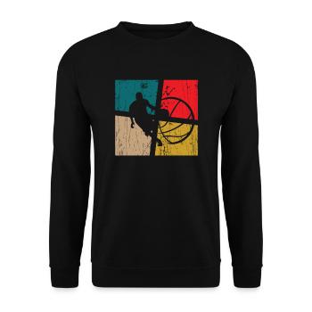 Ball Love Basketball Joueur d’équipe parfait - Sweat-shirt Unisexe - noir - Devant - Alina (178cm) & Michal (187cm)