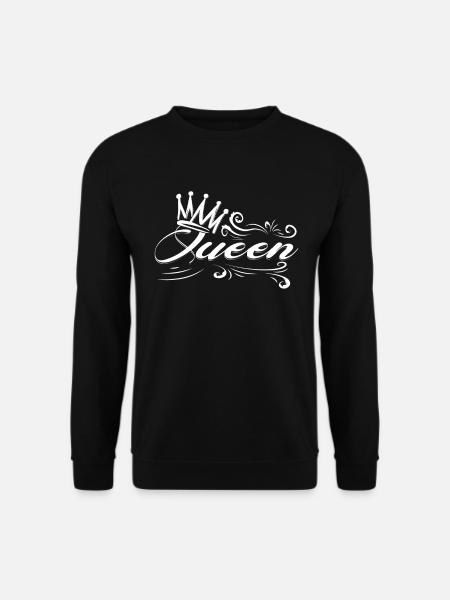 Awesome camping queen crown - Unisex Sweatshirt - black