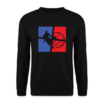Ball Love Basketball Joueur d’équipe parfait - Sweat-shirt Unisexe - noir - Devant - Alina (178cm) & Michal (187cm)