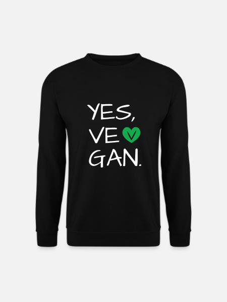 Yes We Can Vegans Vegan Animal Lover Animal - Unisex Sweatshirt - black