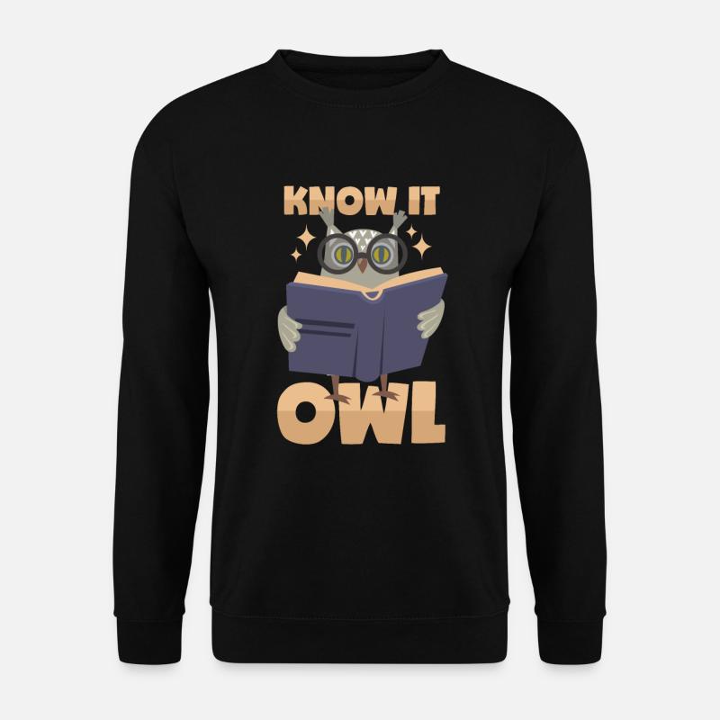 Omniscient Owl - Unisex Sweatshirt - black