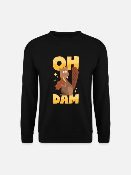 Beaver puns - Unisex Sweatshirt - black