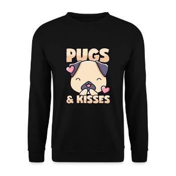 Carlin Kiss - Sweat-shirt Unisexe - noir - Devant - Alina (178cm) & Michal (187cm)