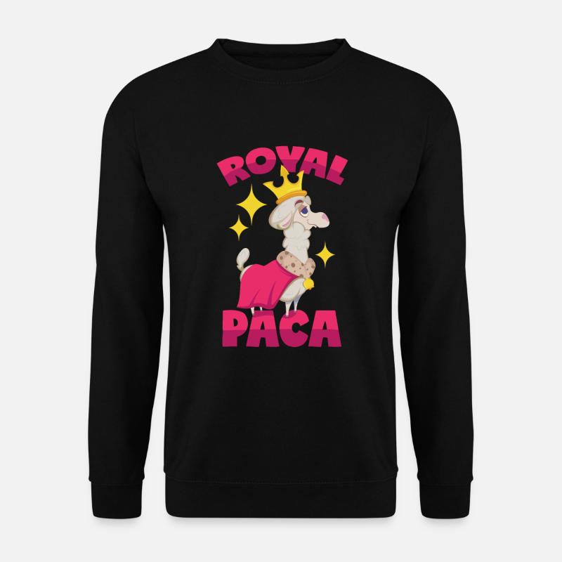 Royal Alpaca: Royalpaca puns - Unisex Sweatshirt - black
