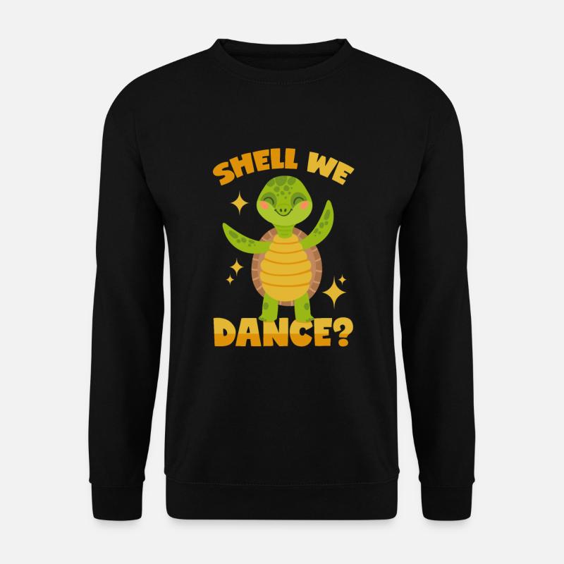 Dancing turtle - Unisex Sweatshirt - black
