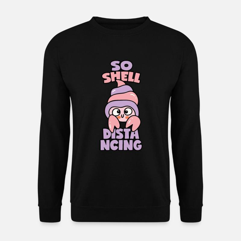 Bernard-l’ermite - Distanciation sociale - Sweat-shirt Unisexe - noir