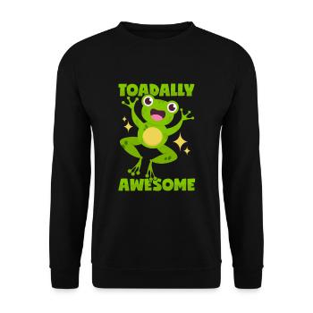 Tolle Kröte - Unisex Pullover - Schwarz - Vorne - Alina (178cm) & Michal (187cm)