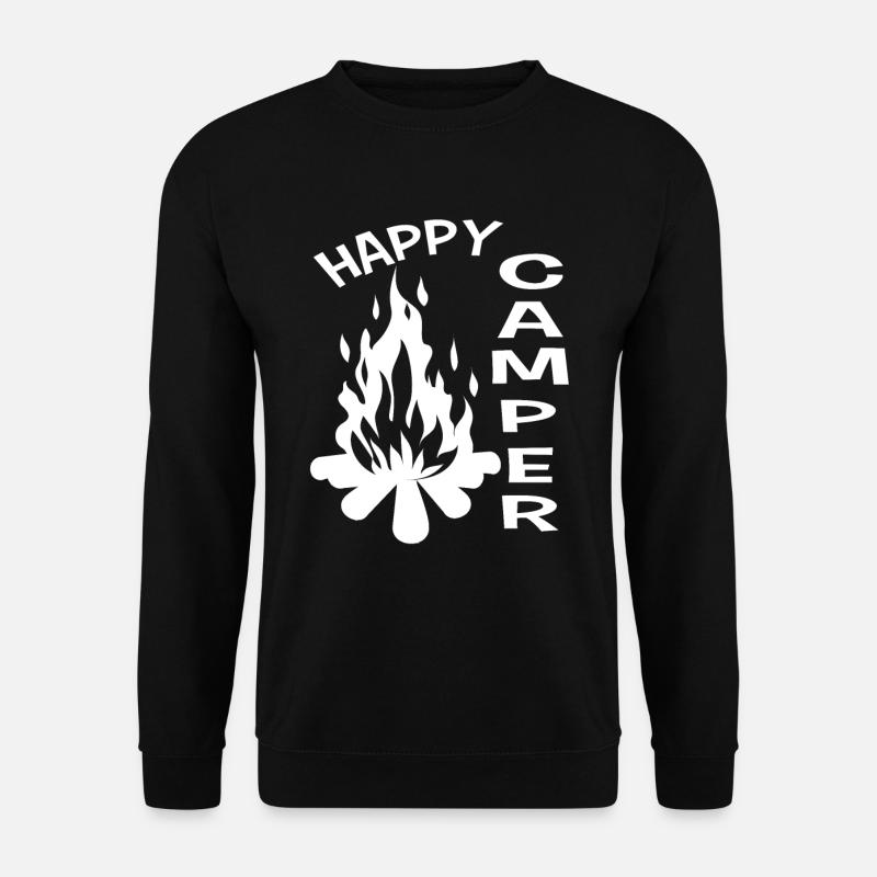 Glücklicher Camper - Unisex Pullover - Schwarz