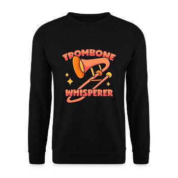 Trombone Whisperer - Unisex Sweatshirt - black - Front - Alina (178cm) & Michal (187cm)