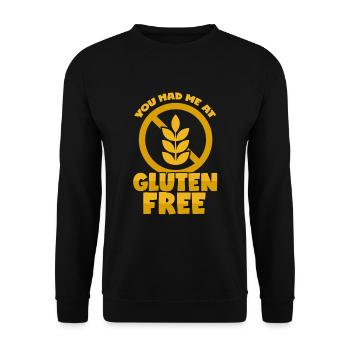 Sans gluten - Sweat-shirt Unisexe - noir - Devant - Alina (178cm) & Michal (187cm)