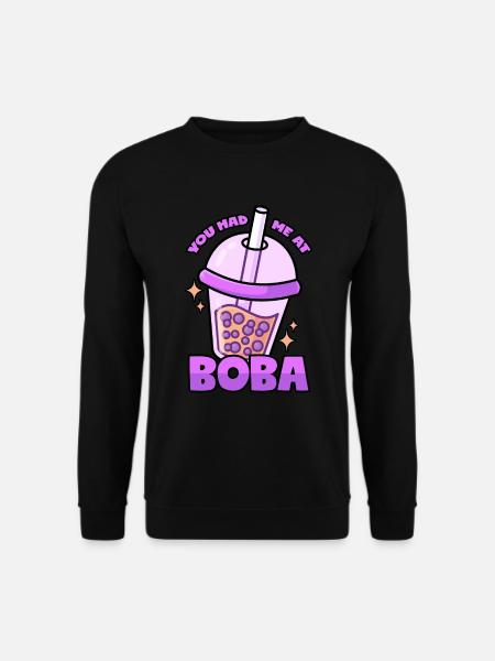 Boba: Bubble Tea - Unisex Sweatshirt - black