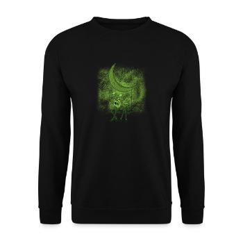 Deux squelettes sont assis sur une balançoire et - Sweat-shirt Unisexe - noir - Devant - Alina (178cm) & Michal (187cm)