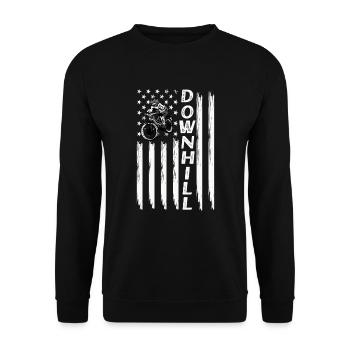 Descente VTT Moto Cross - Sweat-shirt Unisexe - noir - Devant - Alina (178cm) & Michal (187cm)