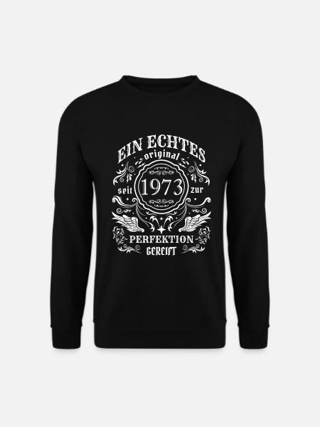 Ein lustiger 50 Jahre Geburtstag Spruch Jahr 1973 - Unisex Pullover - Schwarz