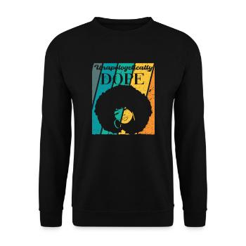Entschuldigungslos Strong Queen Woman - Unisex Pullover - Schwarz - Vorne - Alina (178cm) & Michal (187cm)