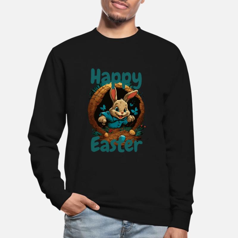 happy Easter Easter in the Easter basket Easter Unisex Sweatshirt