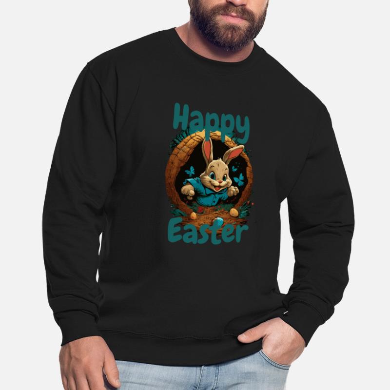 happy Easter Easter in the Easter basket Easter Unisex Sweatshirt