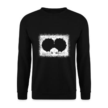 Je suis Afro Black Strong Queen Woman - Sweat-shirt Unisexe - noir - Devant - Alina (178cm) & Michal (187cm)
