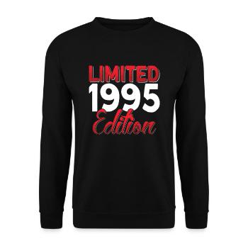 Vintage 1995 Retro Bitrthday Edition Limitée - Sweat-shirt Unisexe - noir - Devant - Alina (178cm) & Michal (187cm)