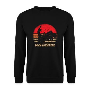 Drücken Sie Ihre Liebe Zum Rasen Mit Unserem - Unisex Pullover - Schwarz - Vorne - Alina (178cm) & Michal (187cm)
