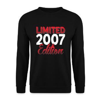 Fantastic since 2006 retro 17th Bitrthday - Unisex Sweatshirt - black - Front - Alina (178cm) & Michal (187cm)