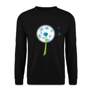 Beau pissenlit blanc fleurs pissenlit - Sweat-shirt Unisexe - noir - Devant - Alina (178cm) & Michal (187cm)