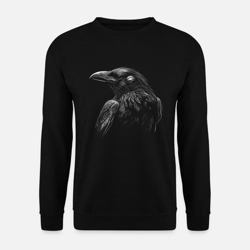 Gothic Moon Black Crow - Unisex Sweatshirt - black