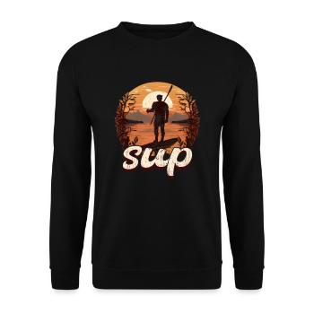 Préparez-vous à créer le - Sweat-shirt Unisexe - noir - Devant - Alina (178cm) & Michal (187cm)
