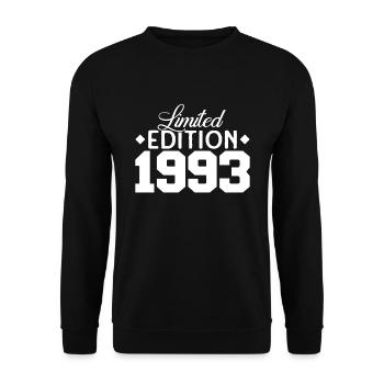 Vintage 1993 Retro Bitrthday Limited Edition - Unisex Sweatshirt - black - Front - Alina (178cm) & Michal (187cm)