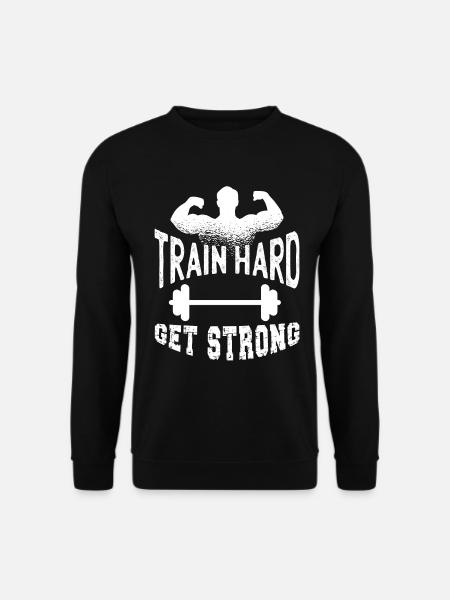 Get Strong Fitness Sport - Unisex Sweatshirt - black