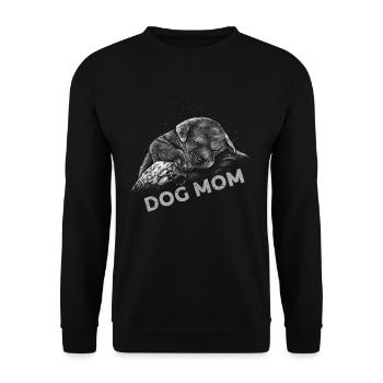 Beste Hundemutter Aller Zeiten Bester Buddy-hund - Unisex Pullover - Schwarz - Vorne - Alina (178cm) & Michal (187cm)