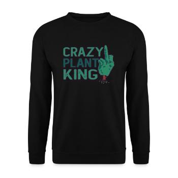 Embrassez votre amour des plantes avec notre - Sweat-shirt Unisexe - noir - Devant - Alina (178cm) & Michal (187cm)