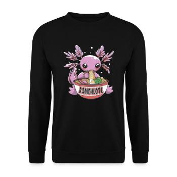 Offrez-vous le délice avec - Sweat-shirt Unisexe - noir - Devant - Alina (178cm) & Michal (187cm)