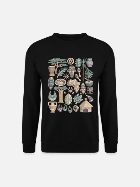 Afrika - Unisex Pullover - Schwarz
